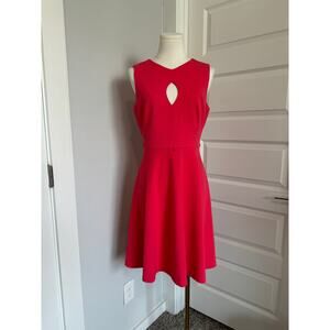 CALVIN KLEIN CORAL SLEEVELESS A-LINE DRESS, SIZE 6